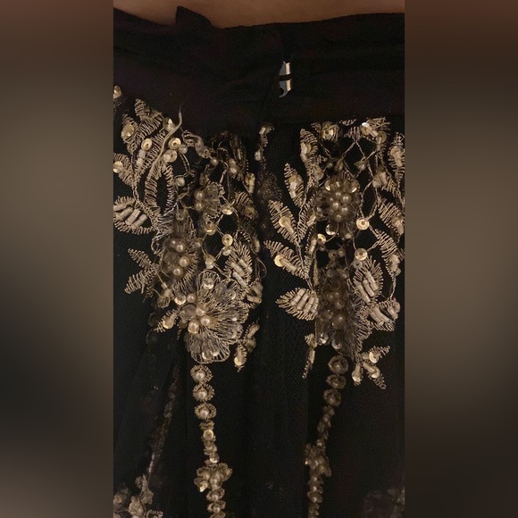 black pakistani long dress beautiful fashion skirt - Picture 6 of 11